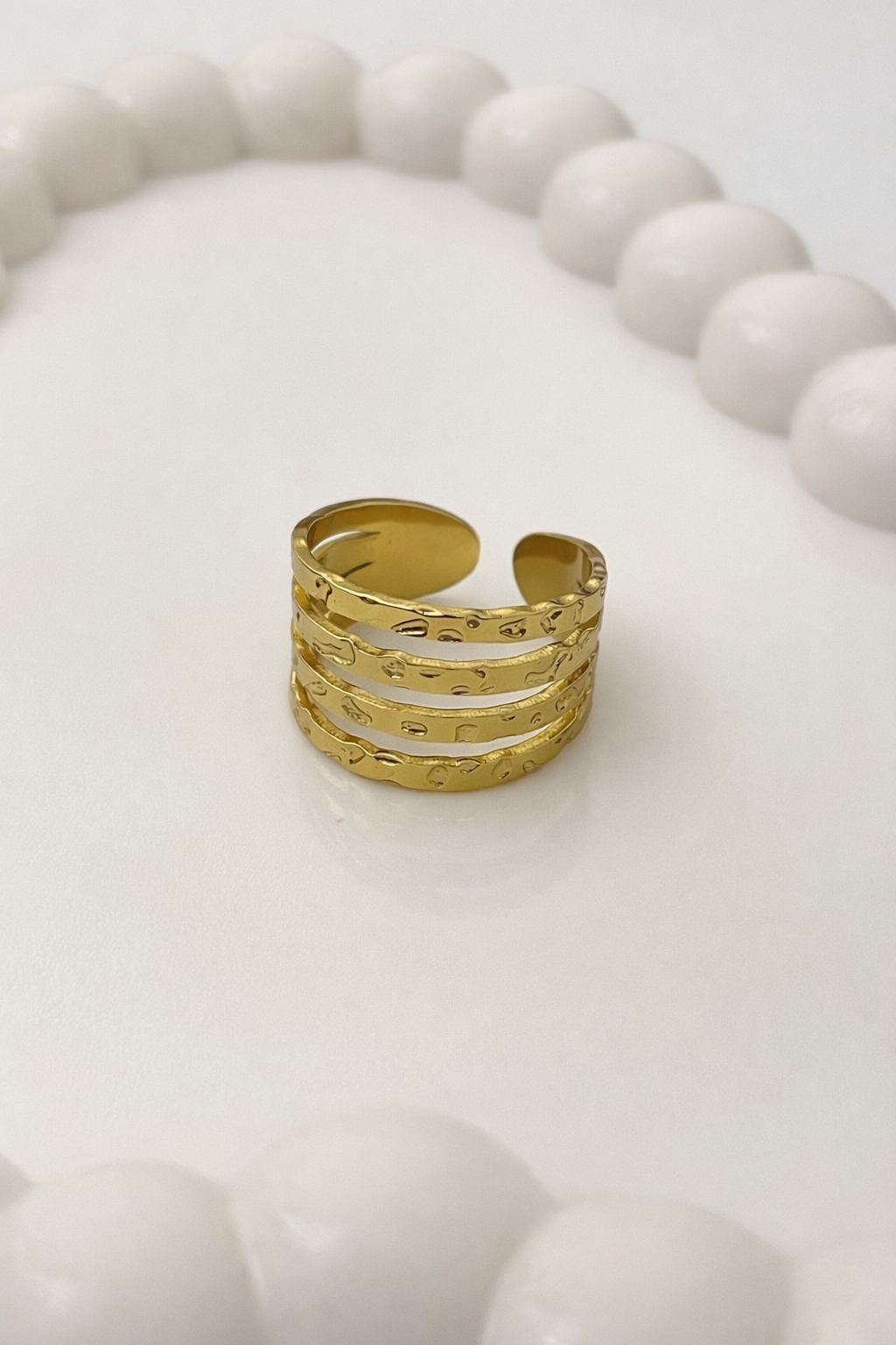 Multi-Layer Textured - Adjustable Ring
