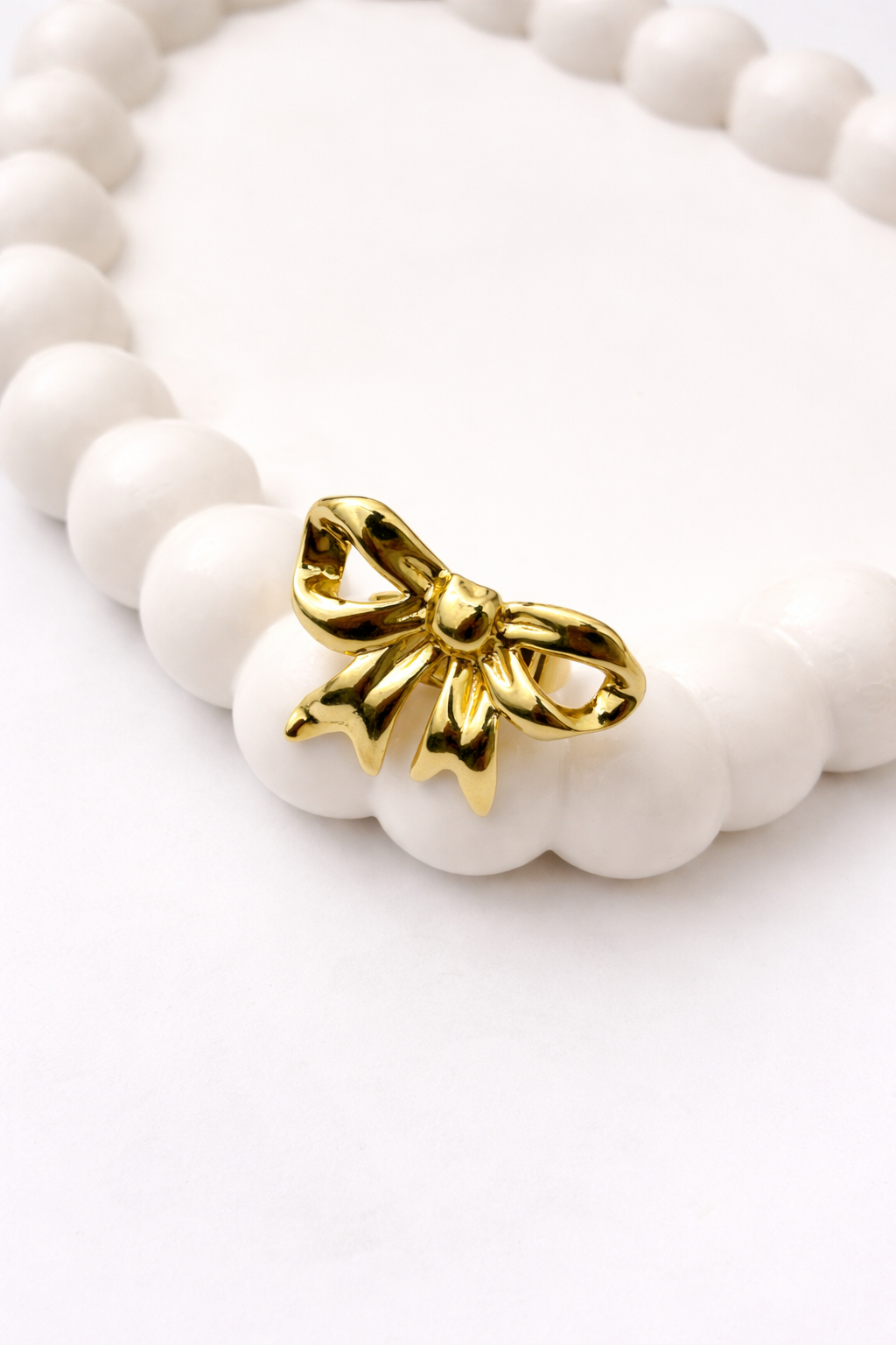 Bow Knot - Adjustable Ring ( Trendy Ribbon Statement Ring )