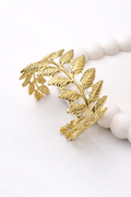 Leaf Vine Cuff Bracelet – Nature Inspired Open Statement Bangle