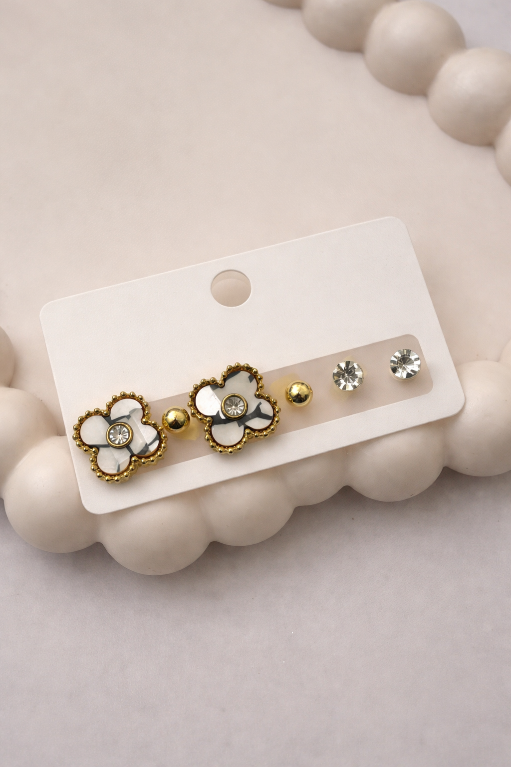 Floral Stud Earrings Set – Multi Design Combo Pack
