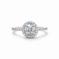 Eternal Spark Silver Halo Ring
